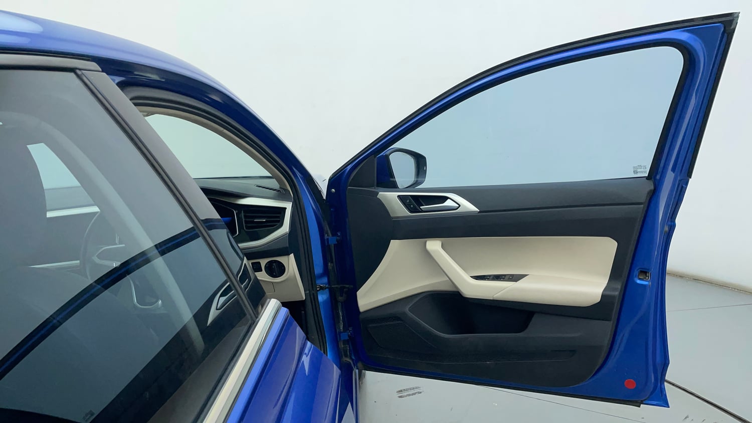 Used 2023 Volkswagen Virtus Topline 1.0 TSI MT Petrol Manual interior RIGHT FRONT DOOR OPEN VIEW