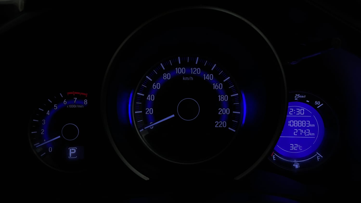Used 2017 Honda Jazz V AT Petrol Petrol Automatic interior CLUSTERMETER VIEW