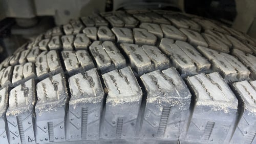 Used 2022 mahindra Thar LX Hard Top Diesel AT 4WD Diesel Automatic tyres LEFT FRONT TYRE TREAD VIEW