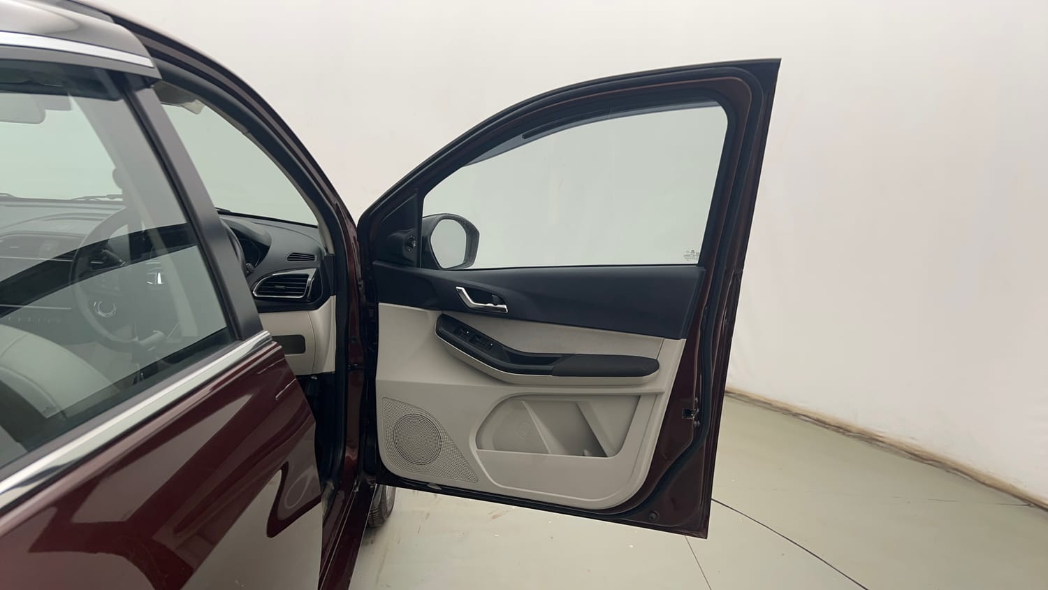 Used 2023 Tata Tigor XZA Plus Leatherette Pack Petrol Automatic interior RIGHT FRONT DOOR OPEN VIEW