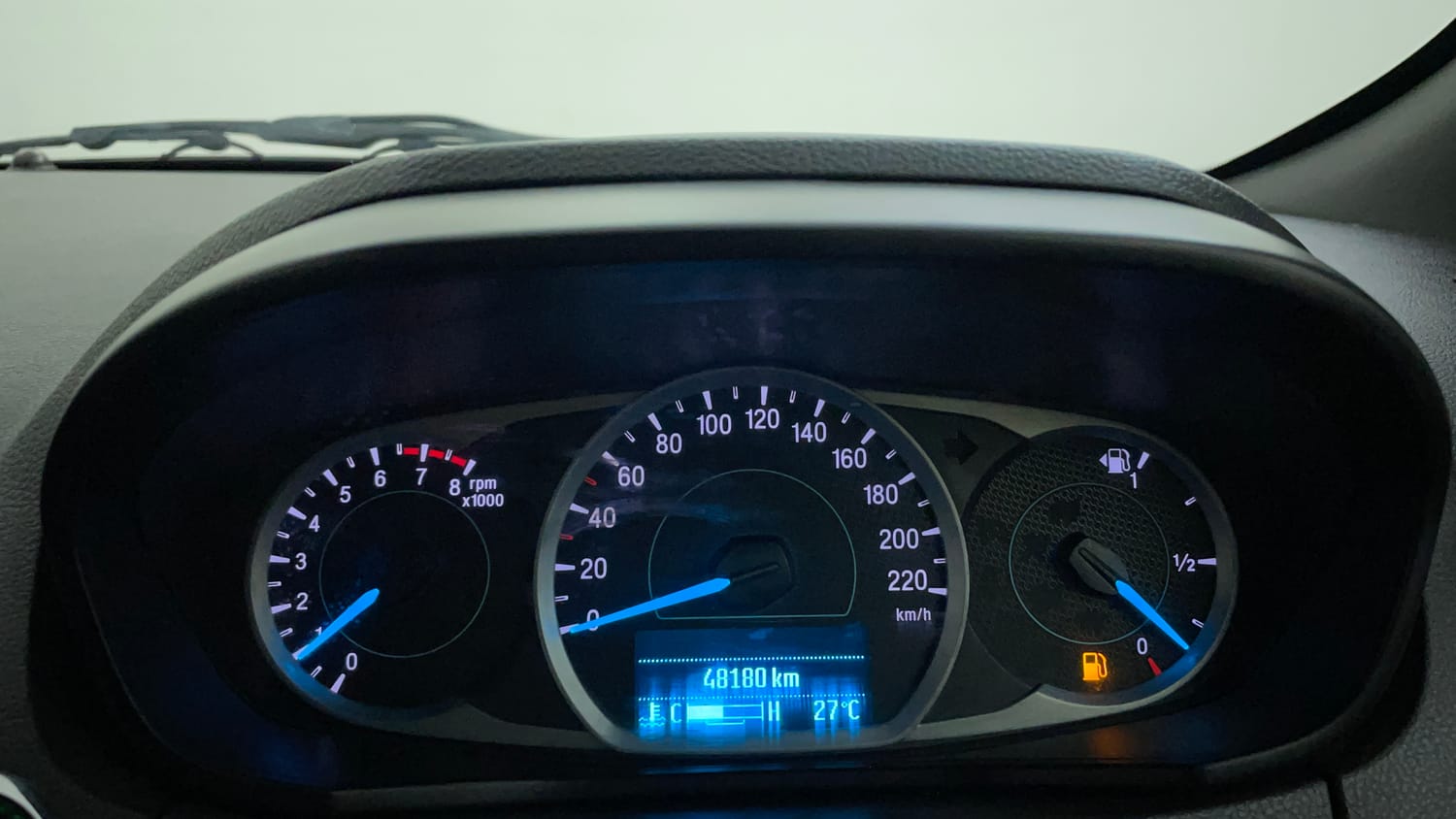 Used 2021 Ford Freestyle Titanium Plus 1.2 Ti-VCT Petrol Manual interior CLUSTERMETER VIEW