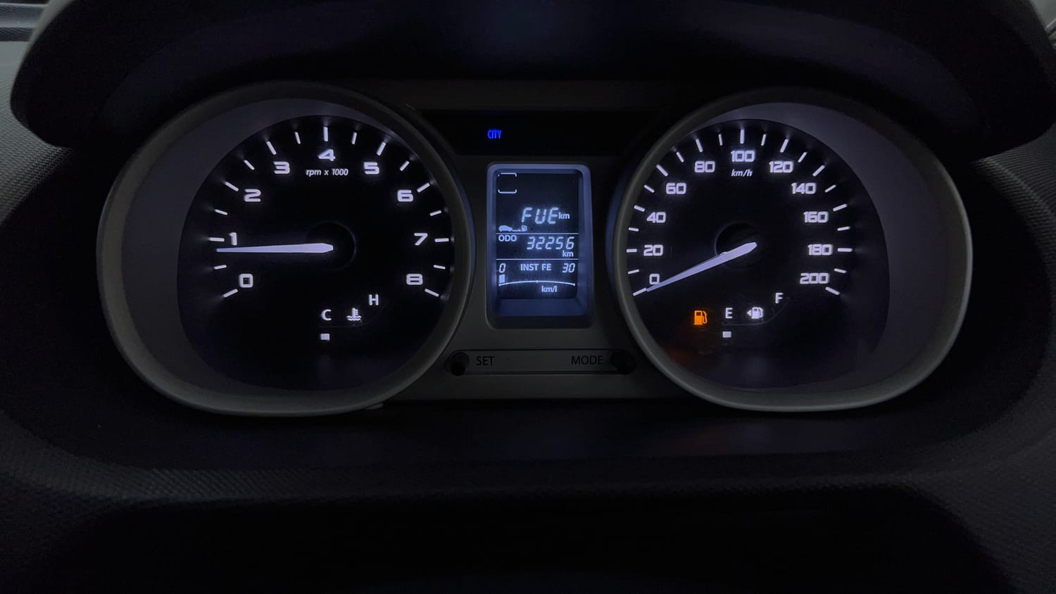 Used 2018 Tata Tiago Revotron XZ Petrol Manual interior CLUSTERMETER VIEW