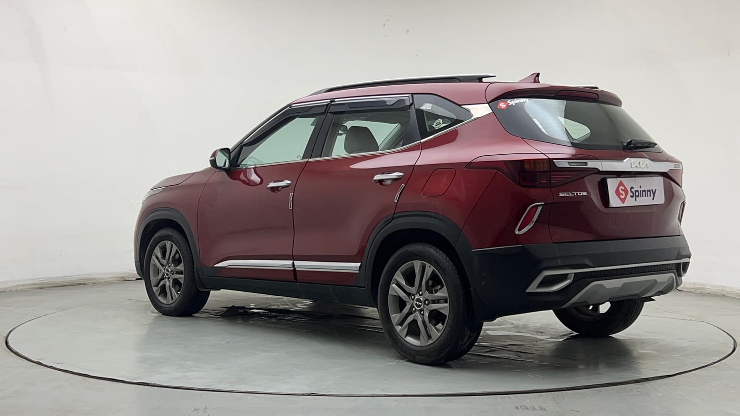 Used 2022 kia Seltos HTX 1.5 IVT Petrol Automatic exterior LEFT REAR CORNER VIEW