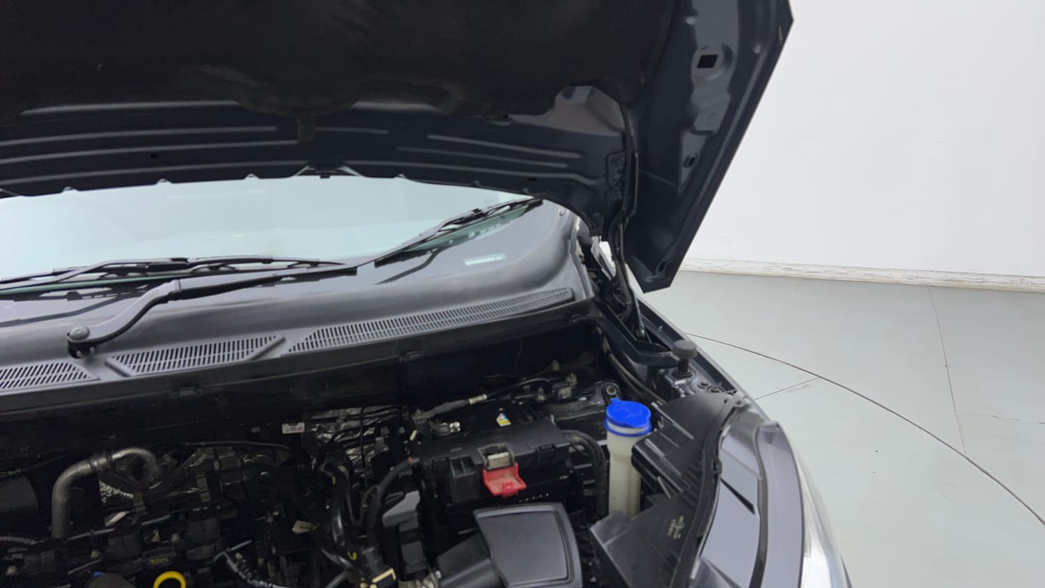 Used 2019 Ford EcoSport Titanium + 1.5L Ti-VCT AT Petrol Automatic engine ENGINE LEFT SIDE HINGE & APRON VIEW