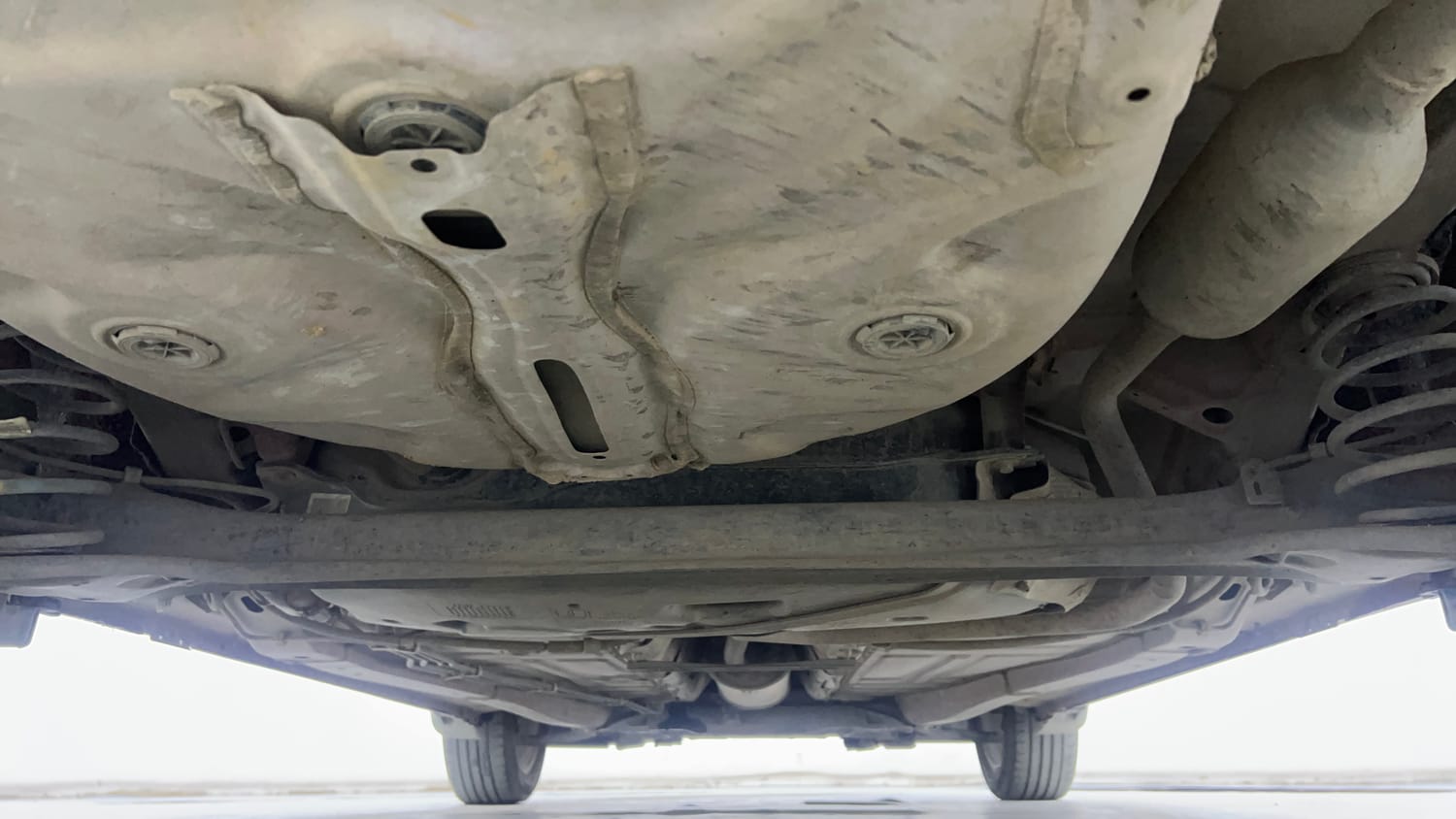 Used 2021 Maruti Suzuki Baleno Zeta Petrol Manual extra REAR UNDERBODY VIEW (TAKEN FROM REAR)