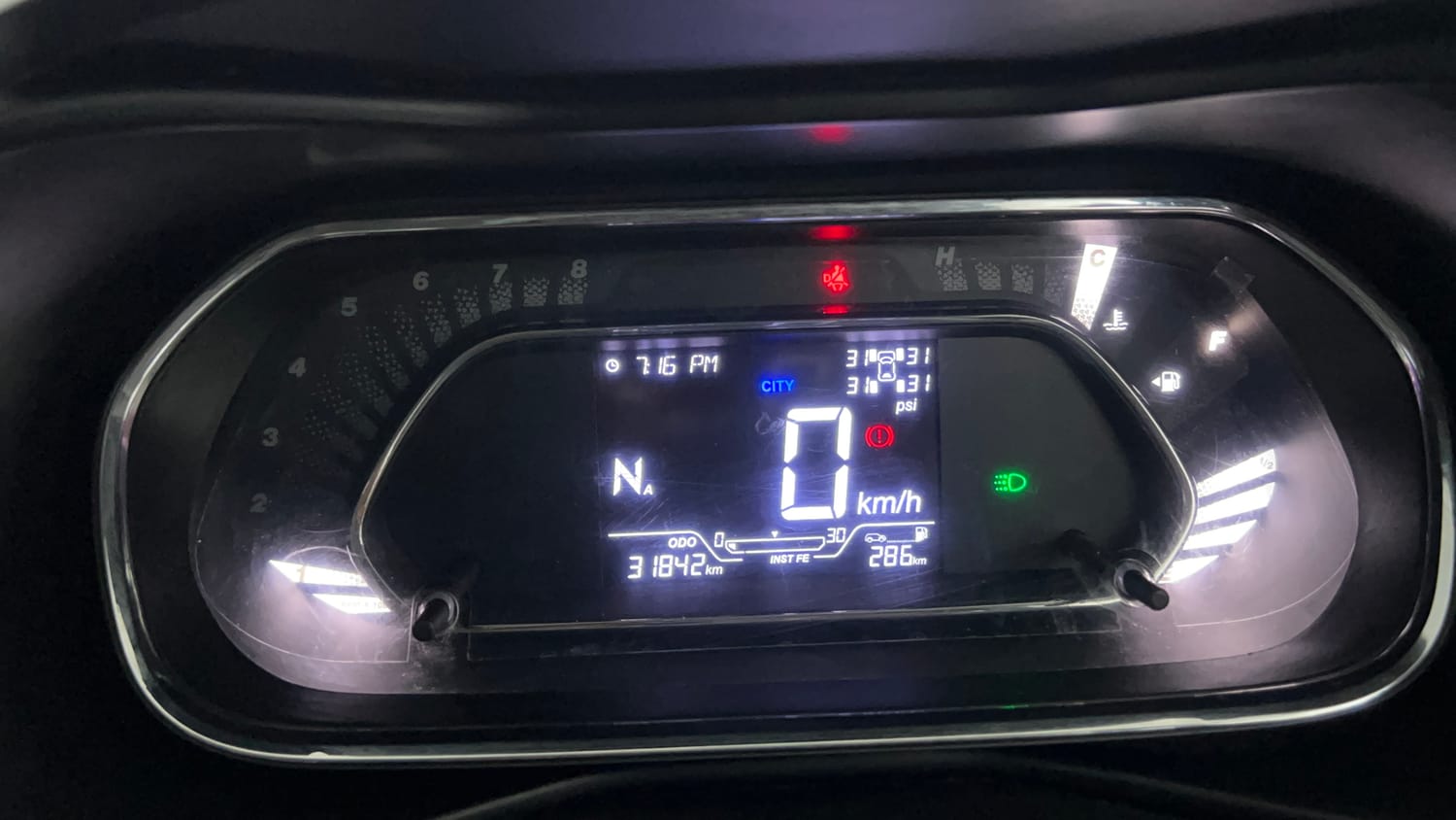 Used 2022 Tata Nexon XZA Plus (O) Diesel Diesel Automatic interior CLUSTERMETER VIEW