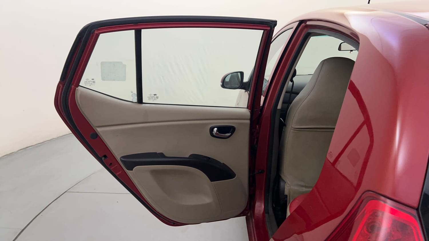 Used 2012 Hyundai i10 Sportz 1.2 Kappa2 Petrol Manual interior LEFT REAR DOOR OPEN VIEW