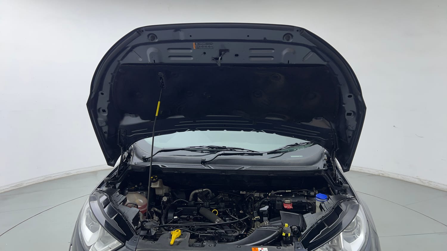 Used 2019 Ford EcoSport Titanium + 1.5L Ti-VCT AT Petrol Automatic engine ENGINE & BONNET OPEN FRONT VIEW
