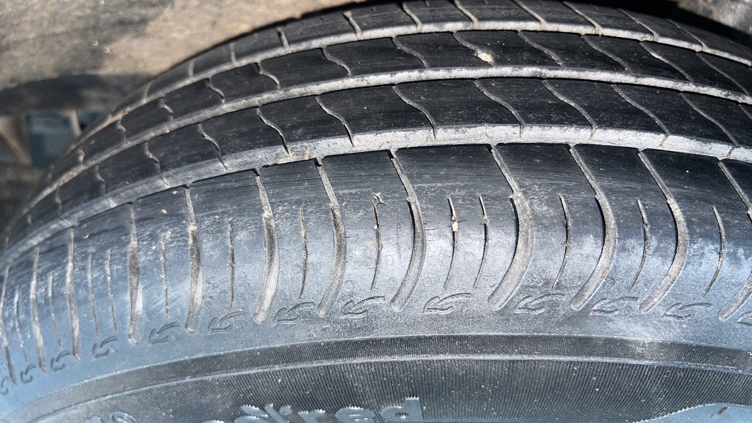 Used 2023 Maruti Suzuki Wagon R ZXI Plus 1.2 AGS Petrol Automatic tyres LEFT REAR TYRE TREAD VIEW
