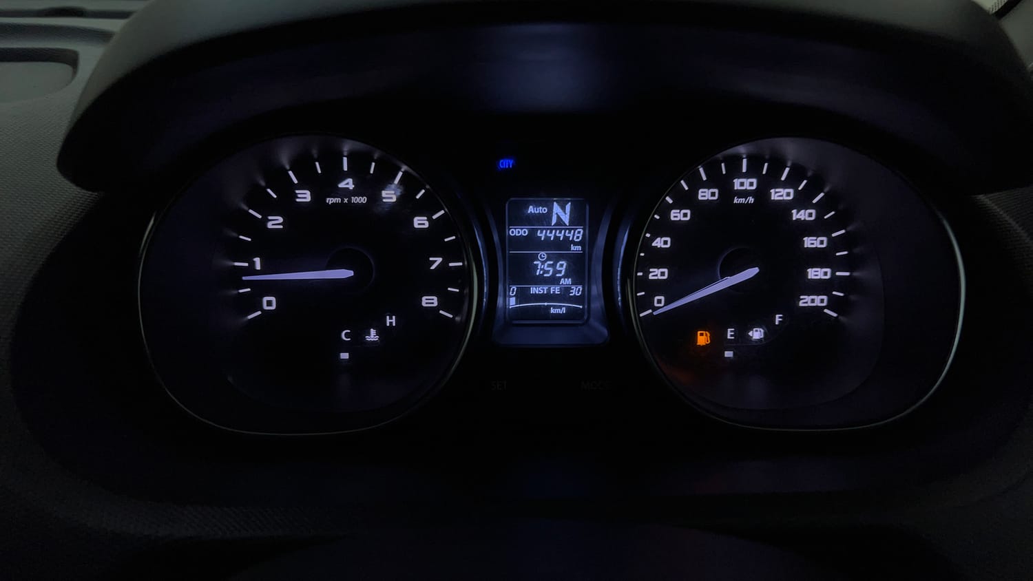 Used 2018 Tata Tiago Revotron XZA Petrol Automatic interior CLUSTERMETER VIEW