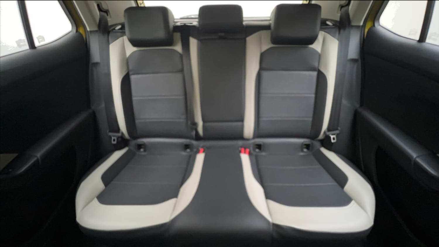 Used 2022 Volkswagen Taigun Topline 1.0 TSI AT Petrol Automatic interior REAR SEAT CONDITION VIEW
