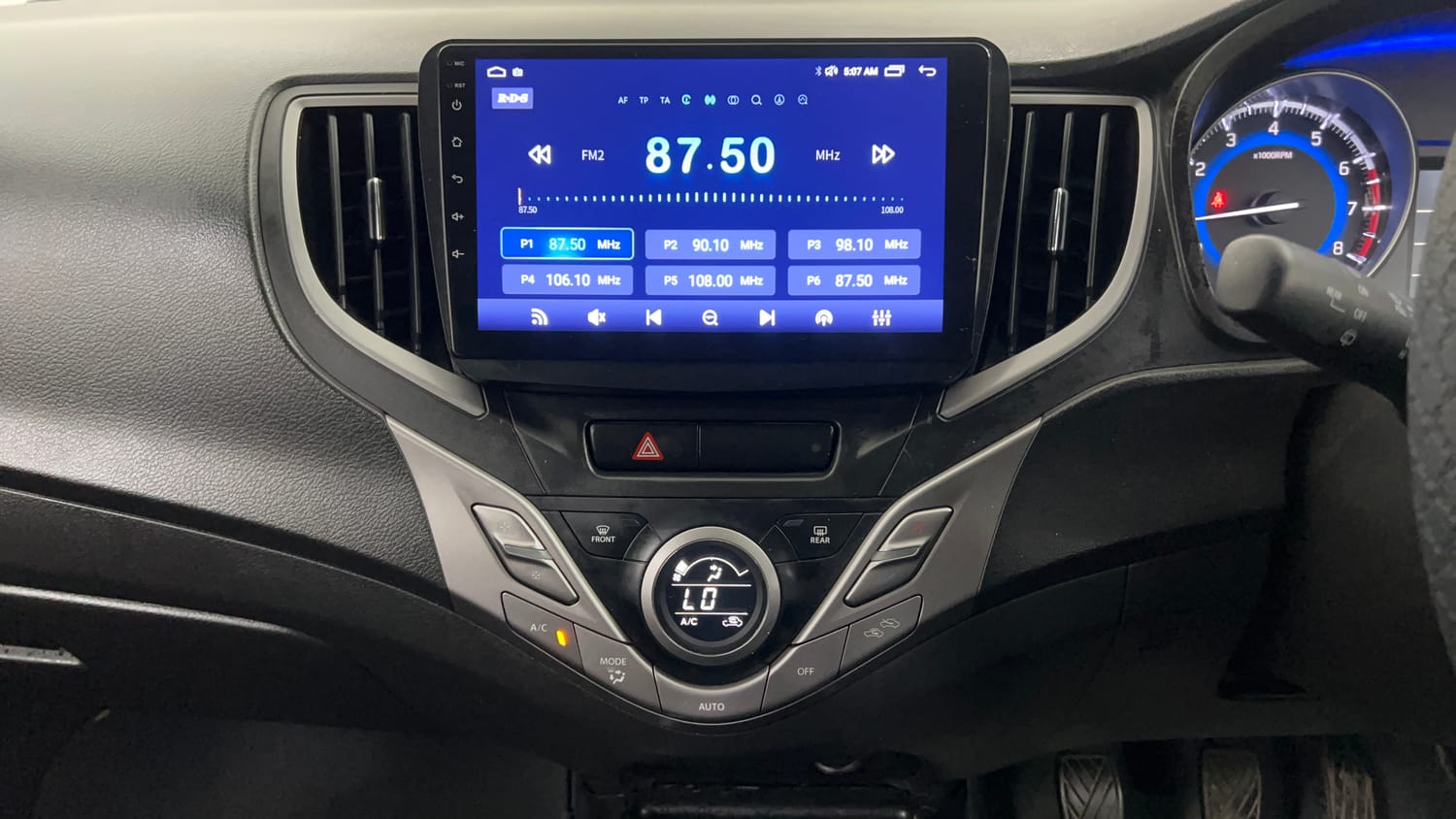 Used 2021 Maruti Suzuki Baleno Delta Petrol Manual interior MUSIC SYSTEM & AC CONTROL VIEW