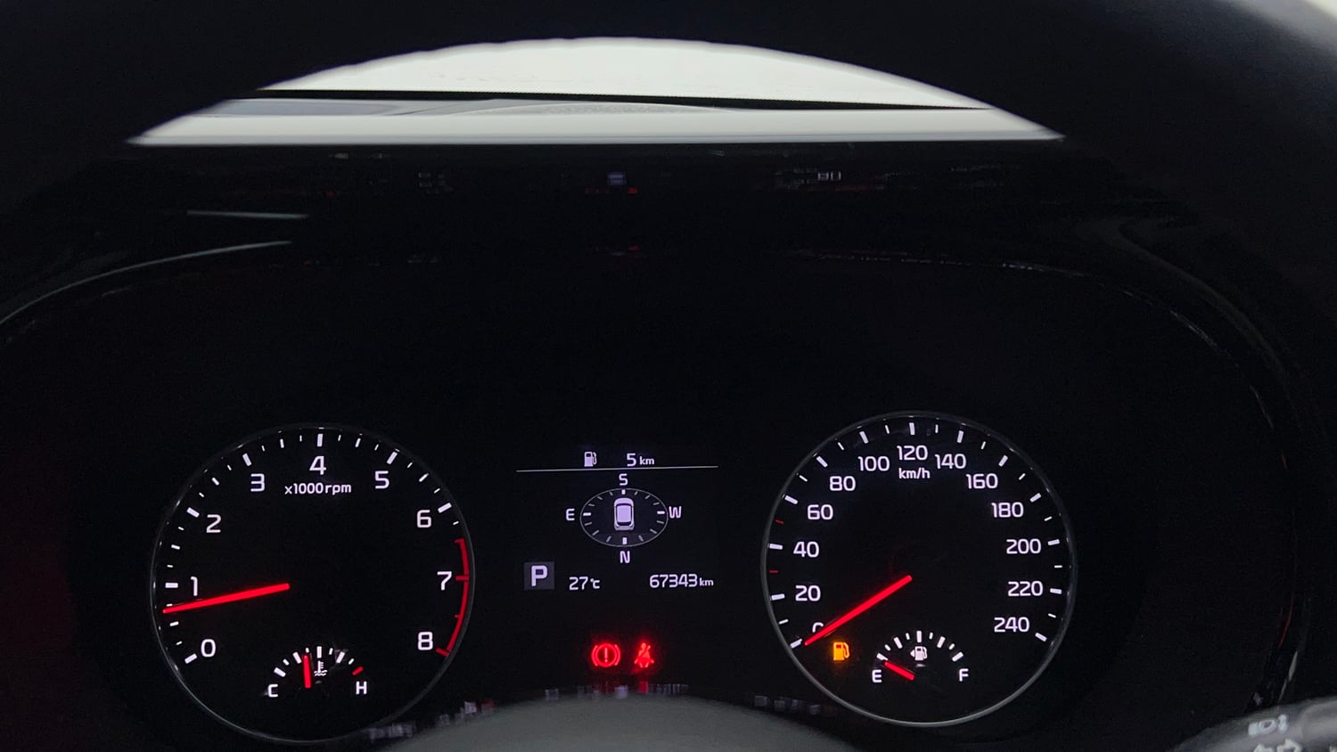 Used 2022 kia Seltos HTX 1.5 IVT Petrol Automatic interior CLUSTERMETER VIEW