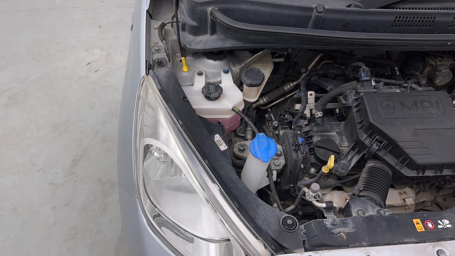Used 2021 Hyundai Santro Sportz AMT Petrol Automatic engine ENGINE RIGHT SIDE VIEW