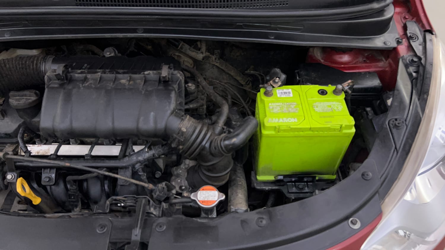 Used 2012 Hyundai i10 Sportz 1.2 Kappa2 Petrol Manual engine ENGINE LEFT SIDE VIEW