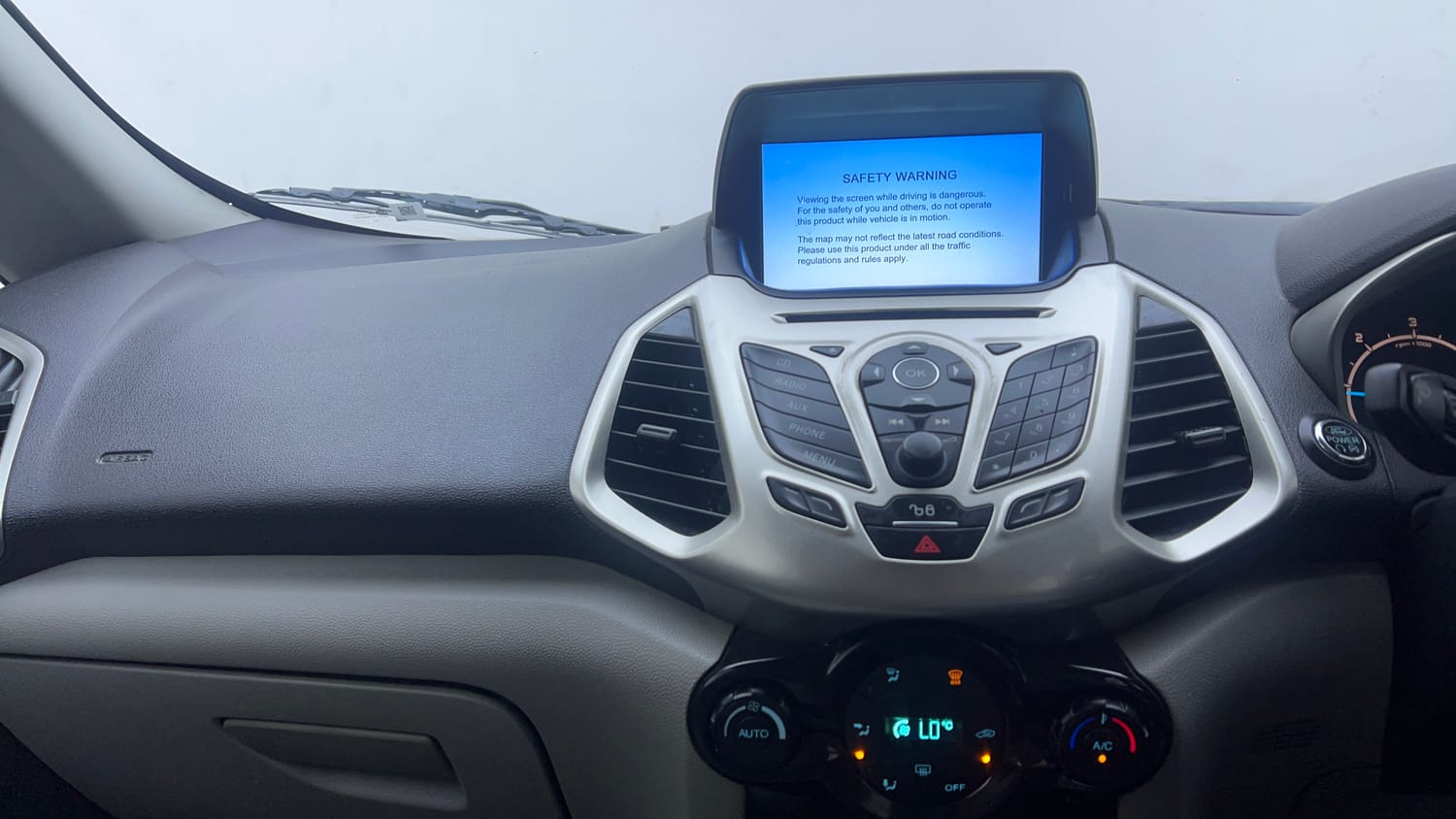 Used 2017 Ford EcoSport Titanium 1.5L TDCi Diesel Manual interior MUSIC SYSTEM & AC CONTROL VIEW
