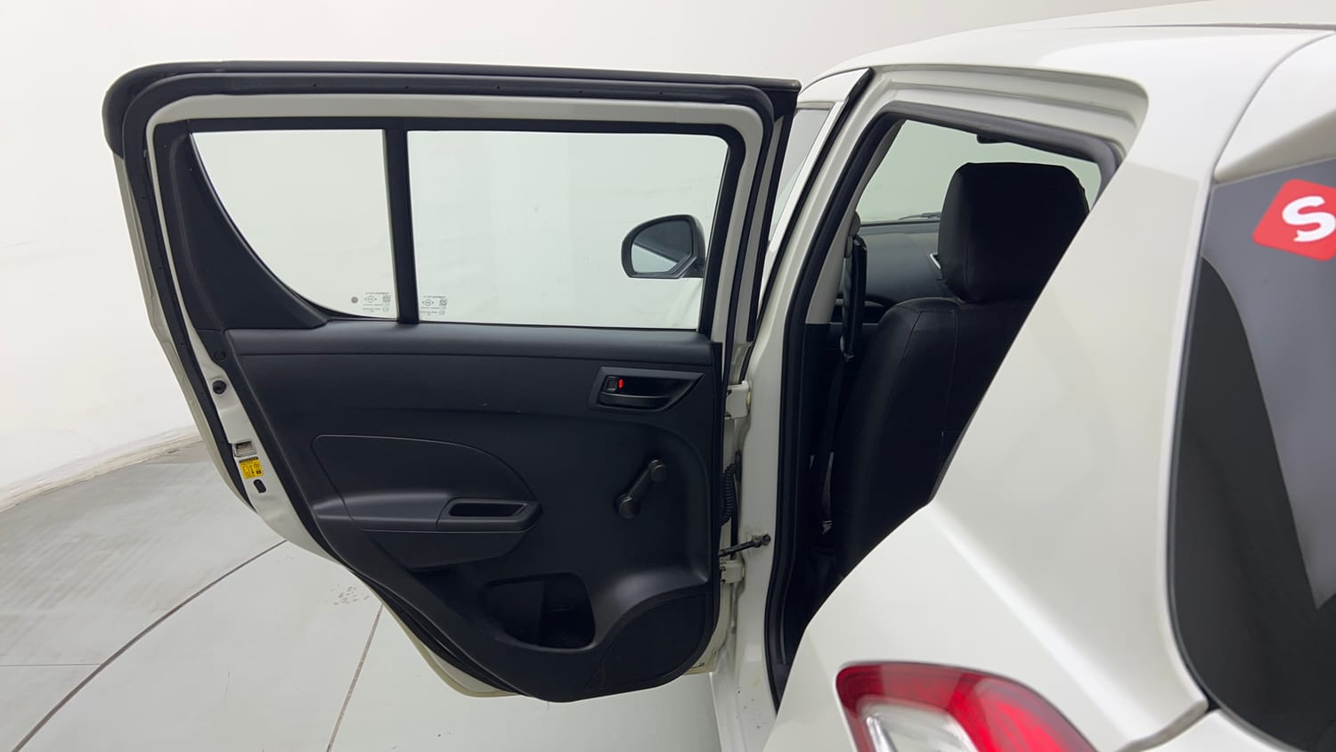 Used 2015 Maruti Suzuki Swift Lxi (O) Petrol Manual interior LEFT REAR DOOR OPEN VIEW