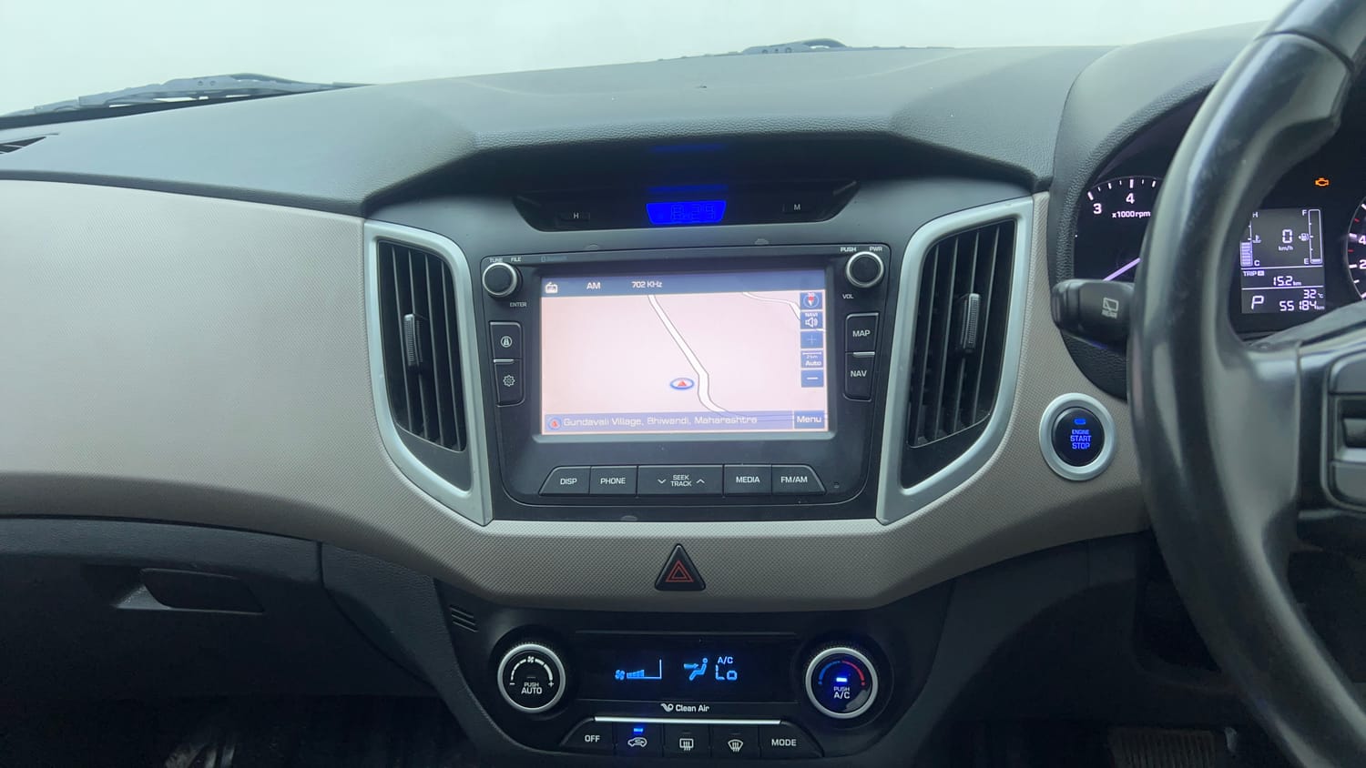 Used 2018 Hyundai Creta SX Plus 1.6 AT Petrol Petrol Automatic top_features Integrated (in-dash) music system