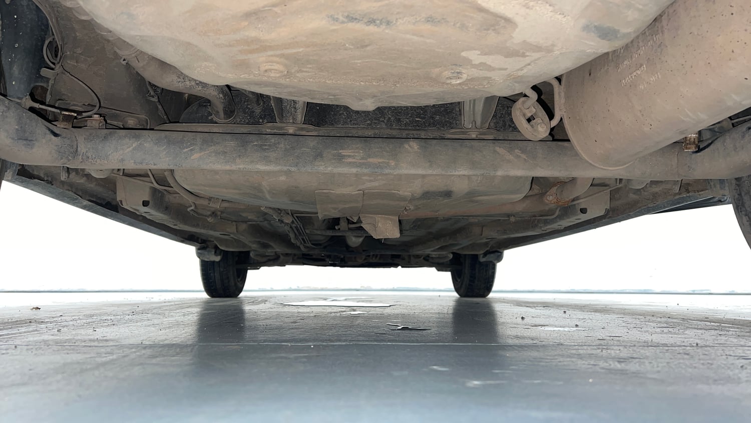 Used 2023 Tata Tigor XZ CNG Cng Manual extra REAR UNDERBODY VIEW (TAKEN FROM REAR)
