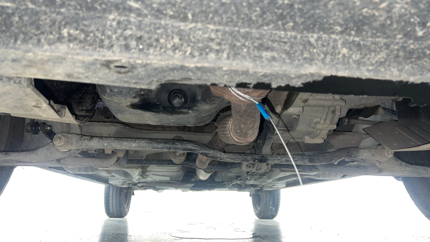 Used 2023 Tata Tiago XT Petrol Manual extra FRONT LEFT UNDERBODY VIEW
