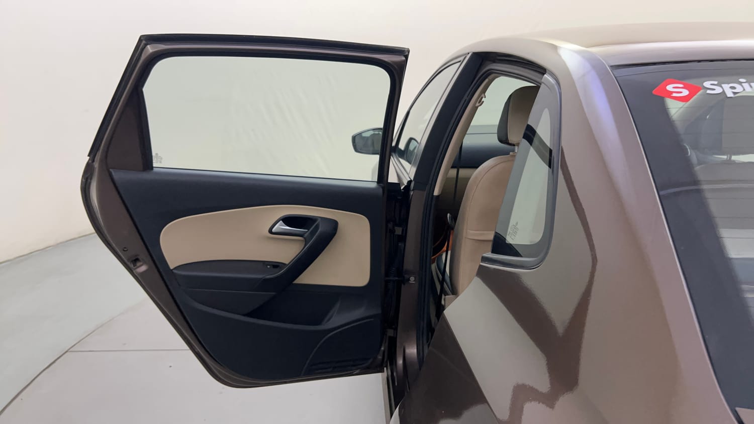Used 2016 Volkswagen Ameo Highline1.2L (P) Petrol Manual interior LEFT REAR DOOR OPEN VIEW