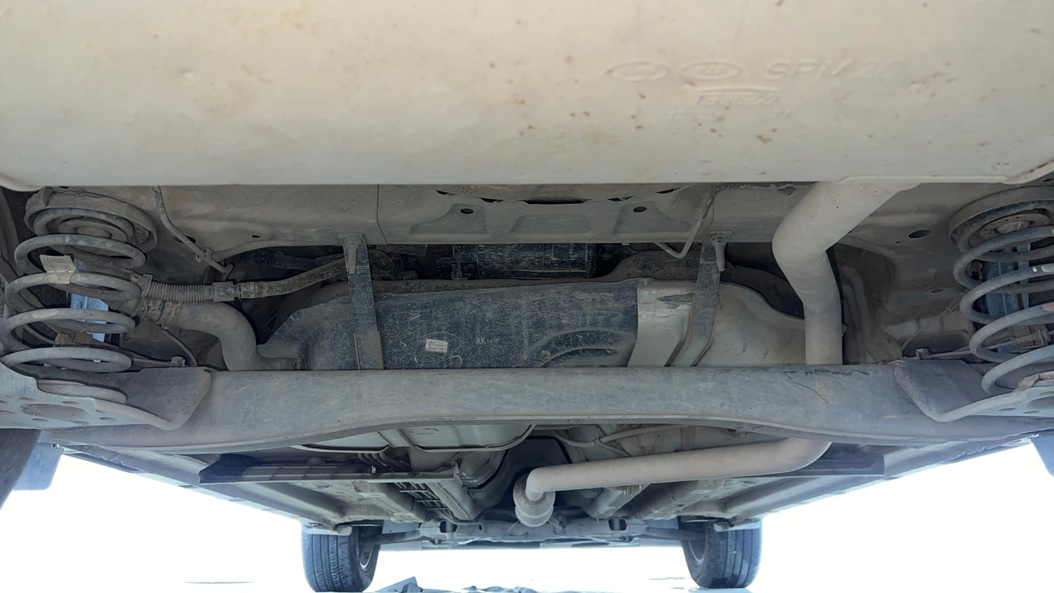 Used 2022 kia Seltos HTX 1.5 IVT Petrol Automatic extra REAR UNDERBODY VIEW (TAKEN FROM REAR)