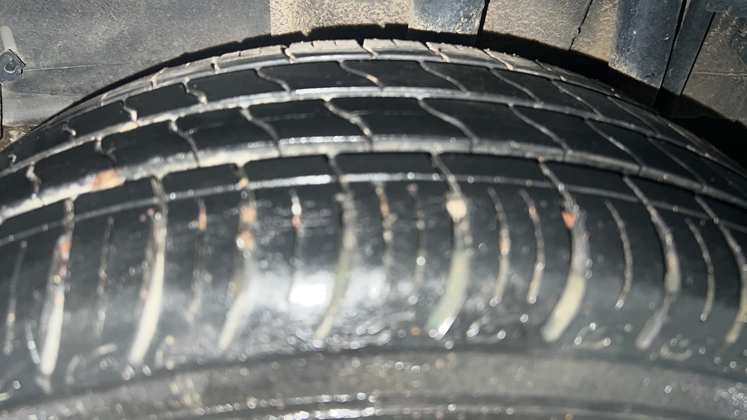 Used 2023 Tata Tiago XT Petrol Manual tyres LEFT REAR TYRE TREAD VIEW