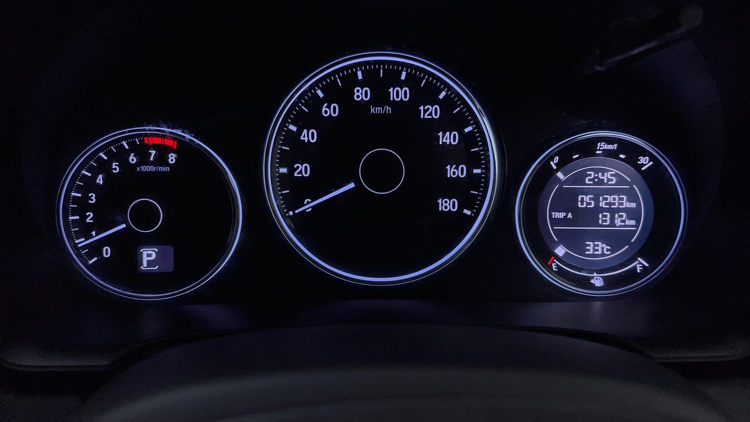 Used 2018 Honda BR-V V CVT Petrol Petrol Automatic interior CLUSTERMETER VIEW