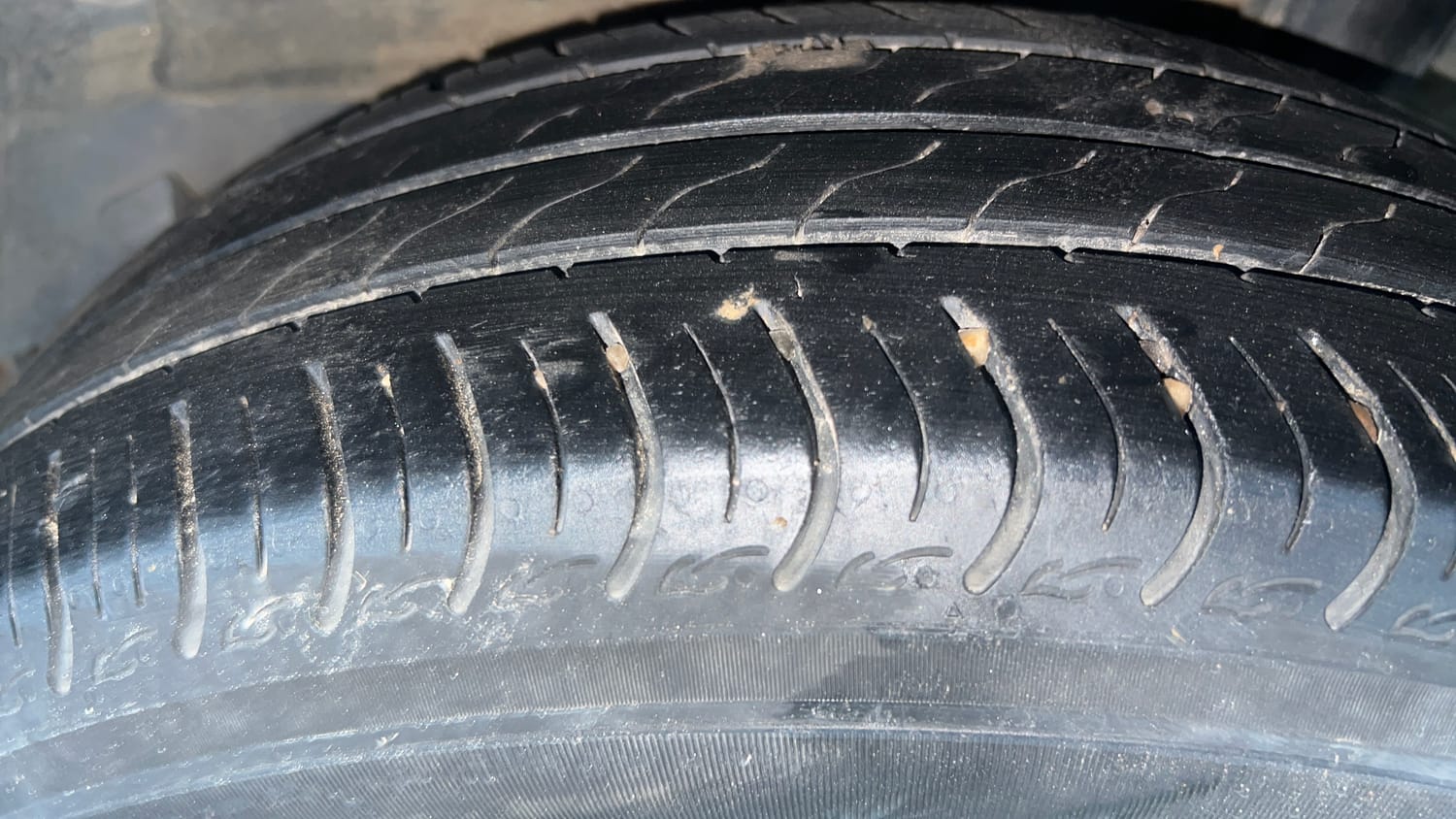 Used 2022 Honda Amaze VX CVT 1.2 Petrol Petrol Automatic tyres LEFT REAR TYRE TREAD VIEW