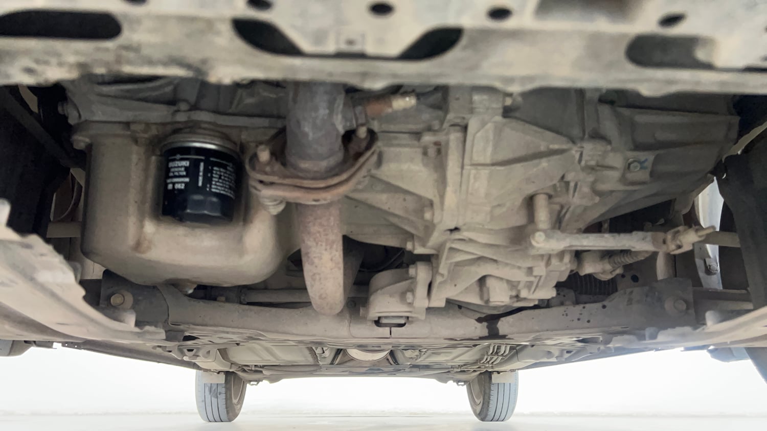 Used 2021 Maruti Suzuki Baleno Delta Petrol Manual extra FRONT LEFT UNDERBODY VIEW