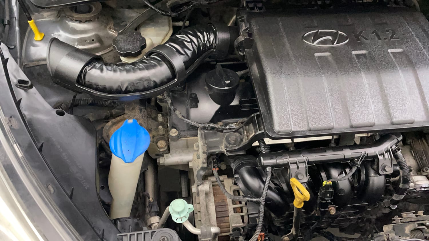 Used 2016 Hyundai Xcent SX 1.2 Petrol Manual engine ENGINE RIGHT SIDE VIEW