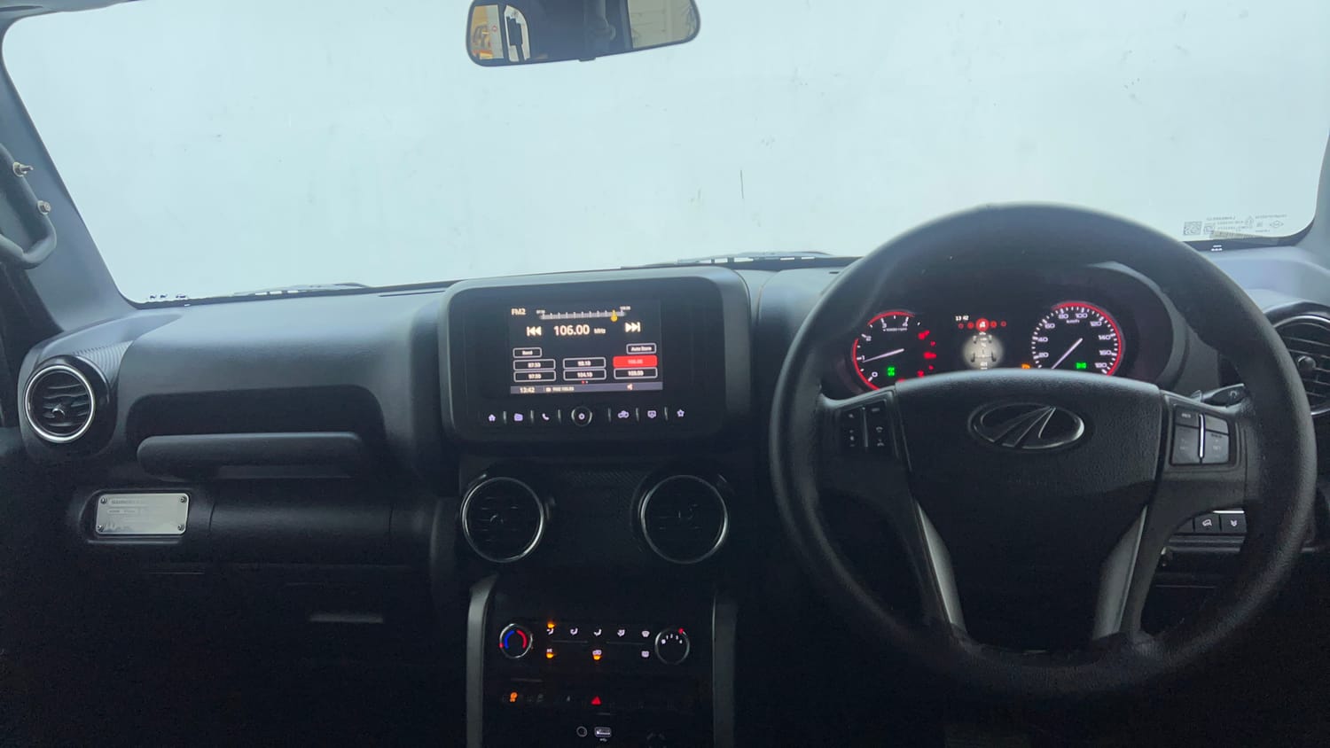 Used 2022 mahindra Thar LX Hard Top Diesel AT 4WD Diesel Automatic interior DASHBOARD VIEW