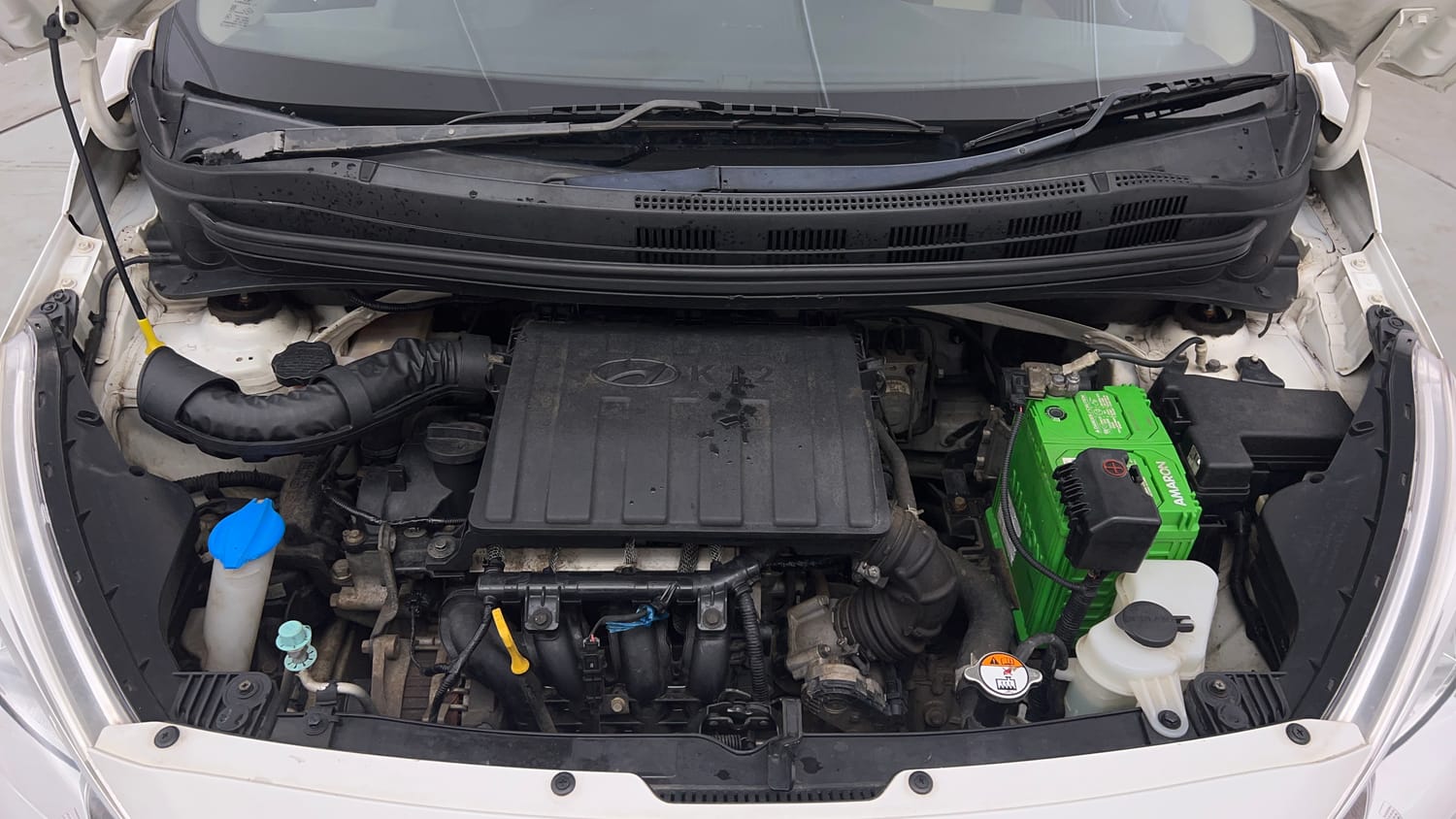 Used 2017 Hyundai Grand i10 Asta 1.2 Kappa VTVT Petrol Manual engine ENGINE & BONNET OPEN FRONT VIEW