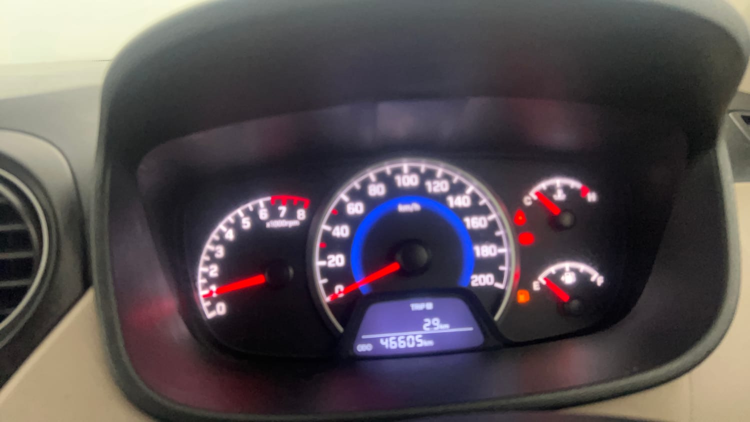 Used 2017 Hyundai Grand i10 Sportz 1.2 Kappa VTVT Petrol Manual interior CLUSTERMETER VIEW