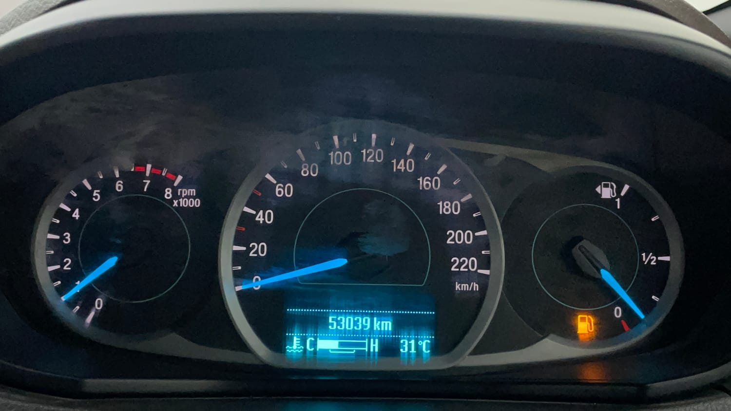 Used 2019 Ford Freestyle Titanium 1.2 Ti-VCT Petrol Manual interior CLUSTERMETER VIEW