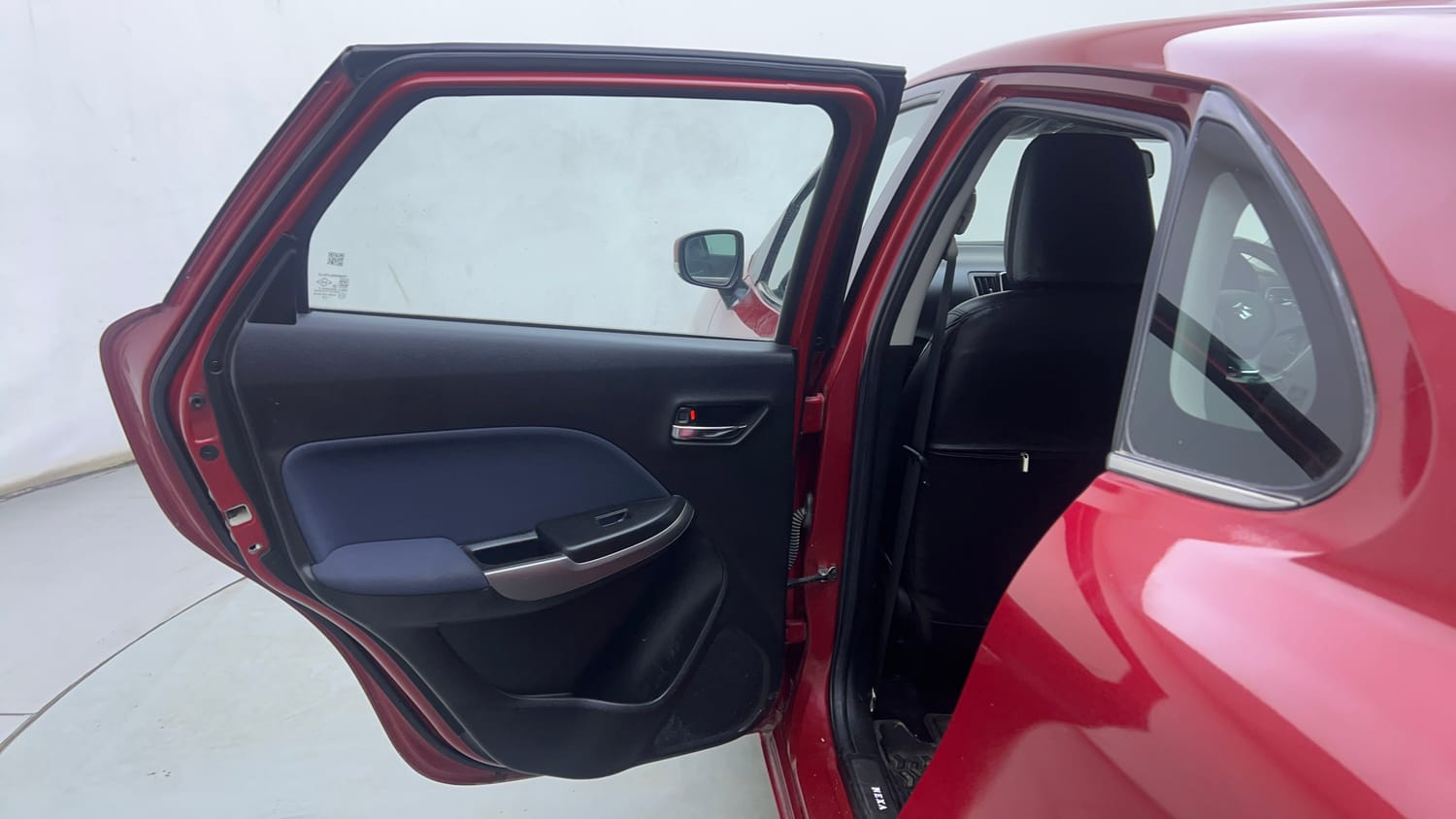 Used 2021 Maruti Suzuki Baleno Zeta Petrol Manual interior LEFT REAR DOOR OPEN VIEW