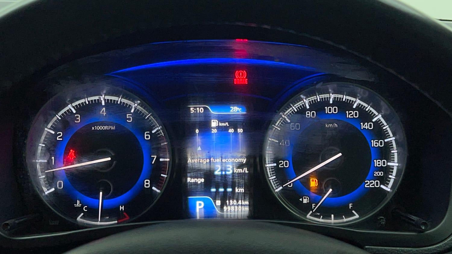 Used 2018 Maruti Suzuki Baleno Zeta 1.2 AT Petrol Automatic interior CLUSTERMETER VIEW