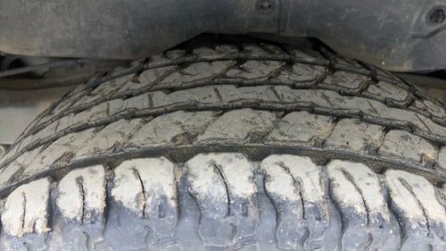 Used 2022 mahindra Thar LX Hard Top Diesel AT 4WD Diesel Automatic tyres RIGHT REAR TYRE TREAD VIEW