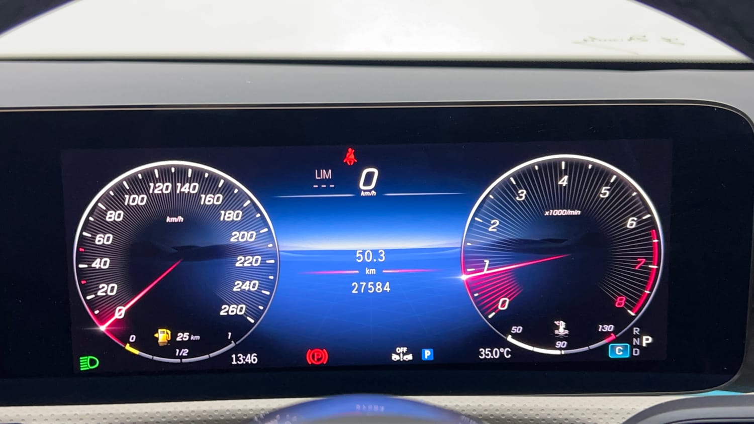 Used 2025 Mercedes-Benz A-Class Limousine 200 Petrol Automatic interior CLUSTERMETER VIEW