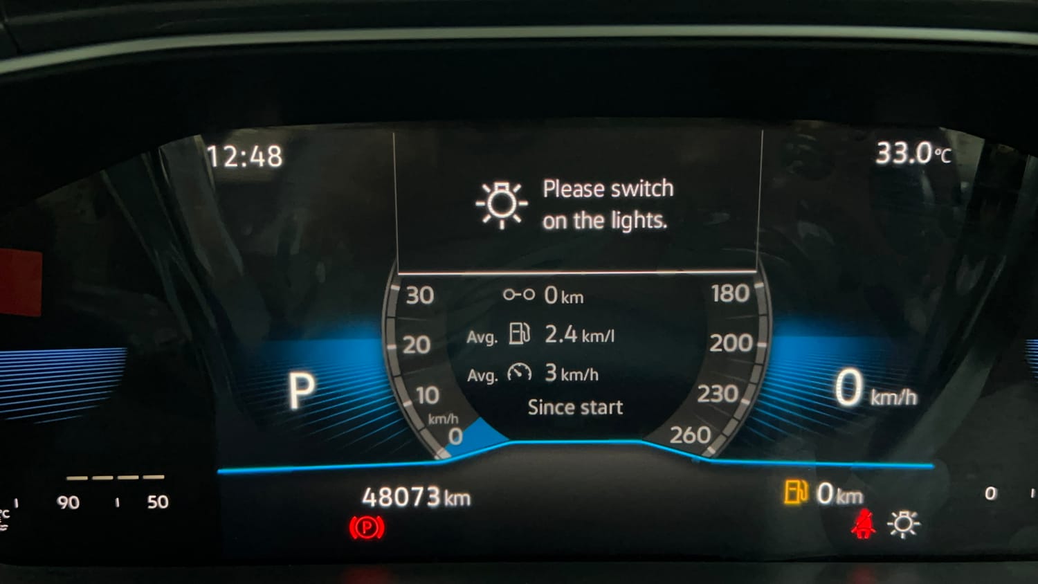 Used 2022 Volkswagen Taigun Topline 1.0 TSI AT Petrol Automatic interior CLUSTERMETER VIEW