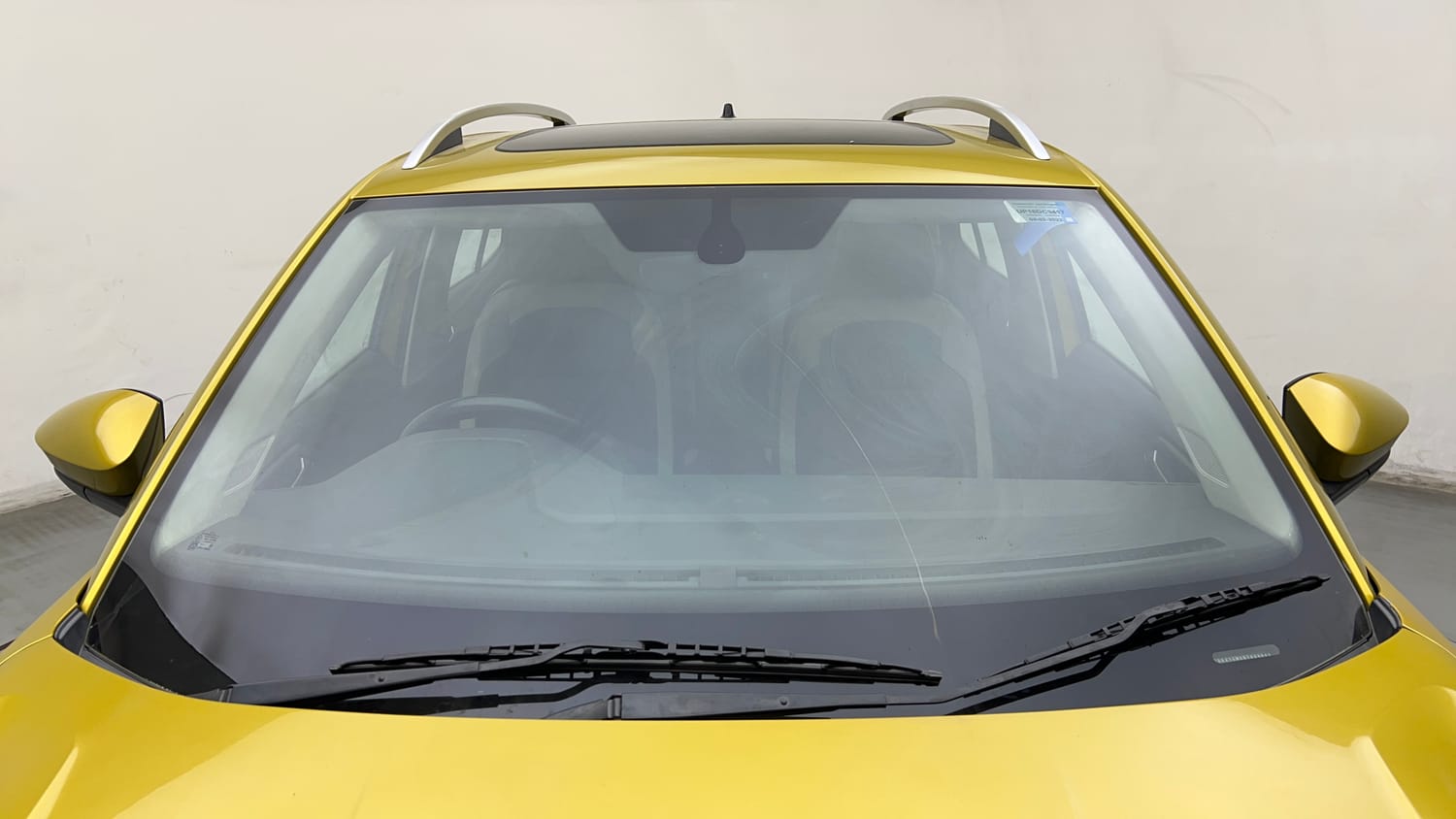 Used 2022 Volkswagen Taigun Topline 1.0 TSI AT Petrol Automatic exterior FRONT WINDSHIELD VIEW