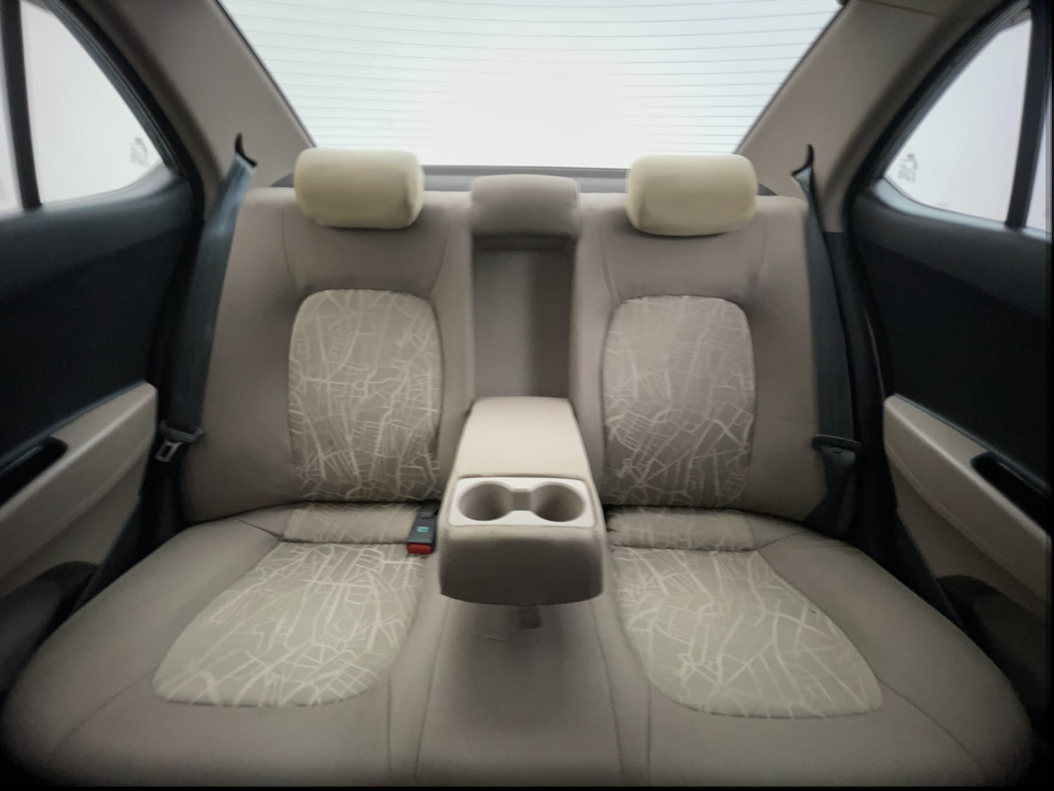Used 2016 Hyundai Xcent SX 1.2 Petrol Manual interior REAR SEAT CONDITION VIEW