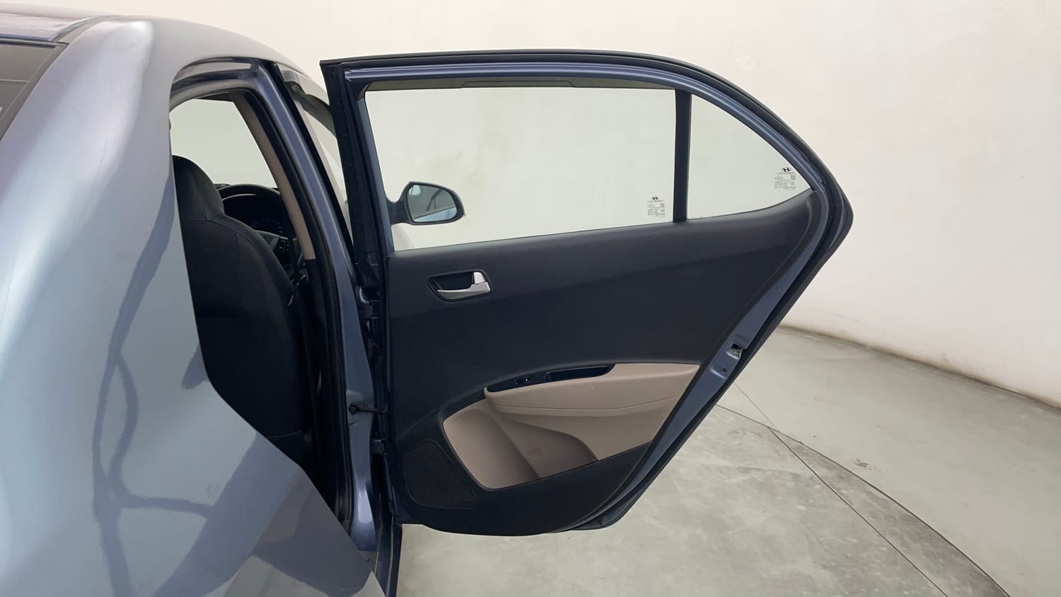 Used 2016 Hyundai Xcent SX 1.2 Petrol Manual interior RIGHT REAR DOOR OPEN VIEW