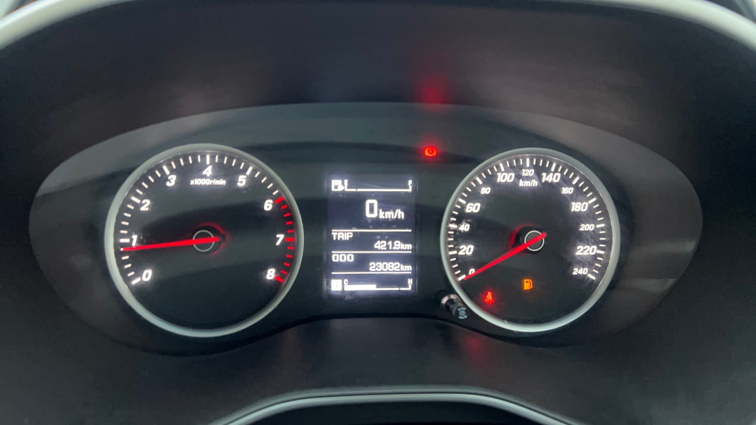 Used 2021 MG Motors Hector Super 1.5 Petrol Turbo MT Petrol Manual interior CLUSTERMETER VIEW