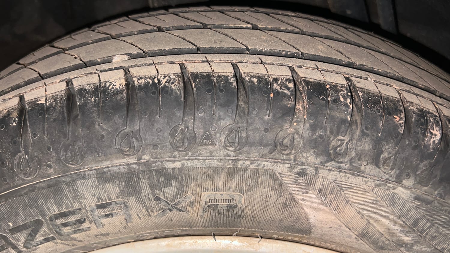 Used 2020 Renault Kwid RXL Petrol Manual tyres RIGHT REAR TYRE TREAD VIEW