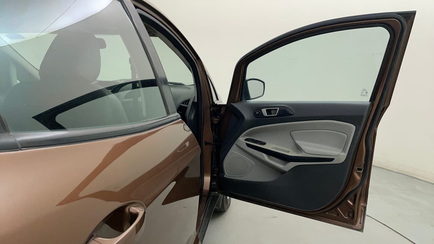 Used 2017 Ford EcoSport Trend+ 1.0L EcoBoost Petrol Manual interior RIGHT FRONT DOOR OPEN VIEW
