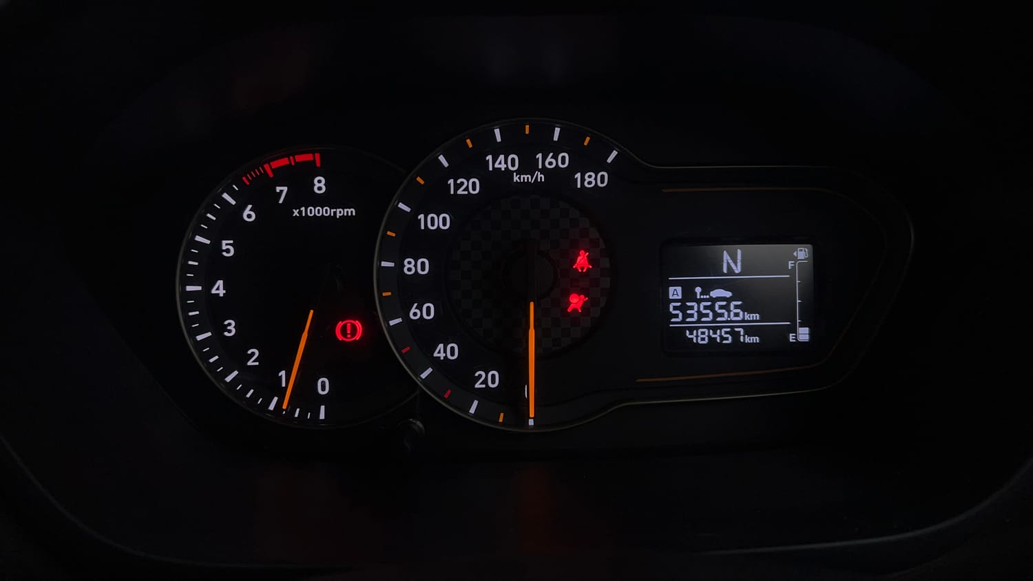 Used 2021 Hyundai Santro Sportz AMT Petrol Automatic interior CLUSTERMETER VIEW