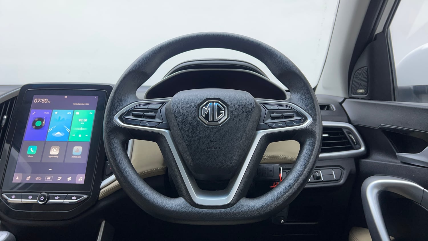 Used 2021 MG Motors Hector Super 1.5 Petrol Turbo MT Petrol Manual interior STEERING VIEW