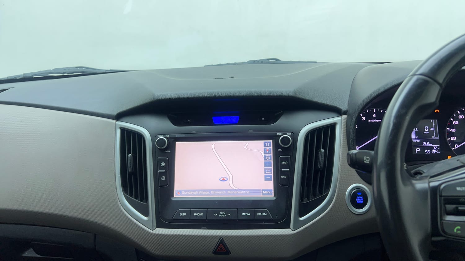 Used 2018 Hyundai Creta SX Plus 1.6 AT Petrol Petrol Automatic top_features Touch screen infotainment system