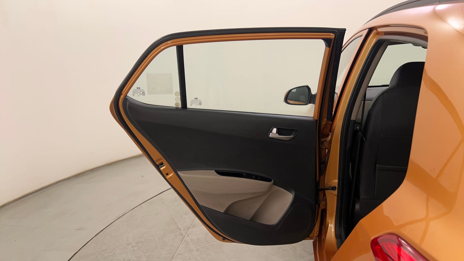 Used 2014 Hyundai Grand i10 Sportz 1.2 Kappa VTVT Petrol Manual interior LEFT REAR DOOR OPEN VIEW